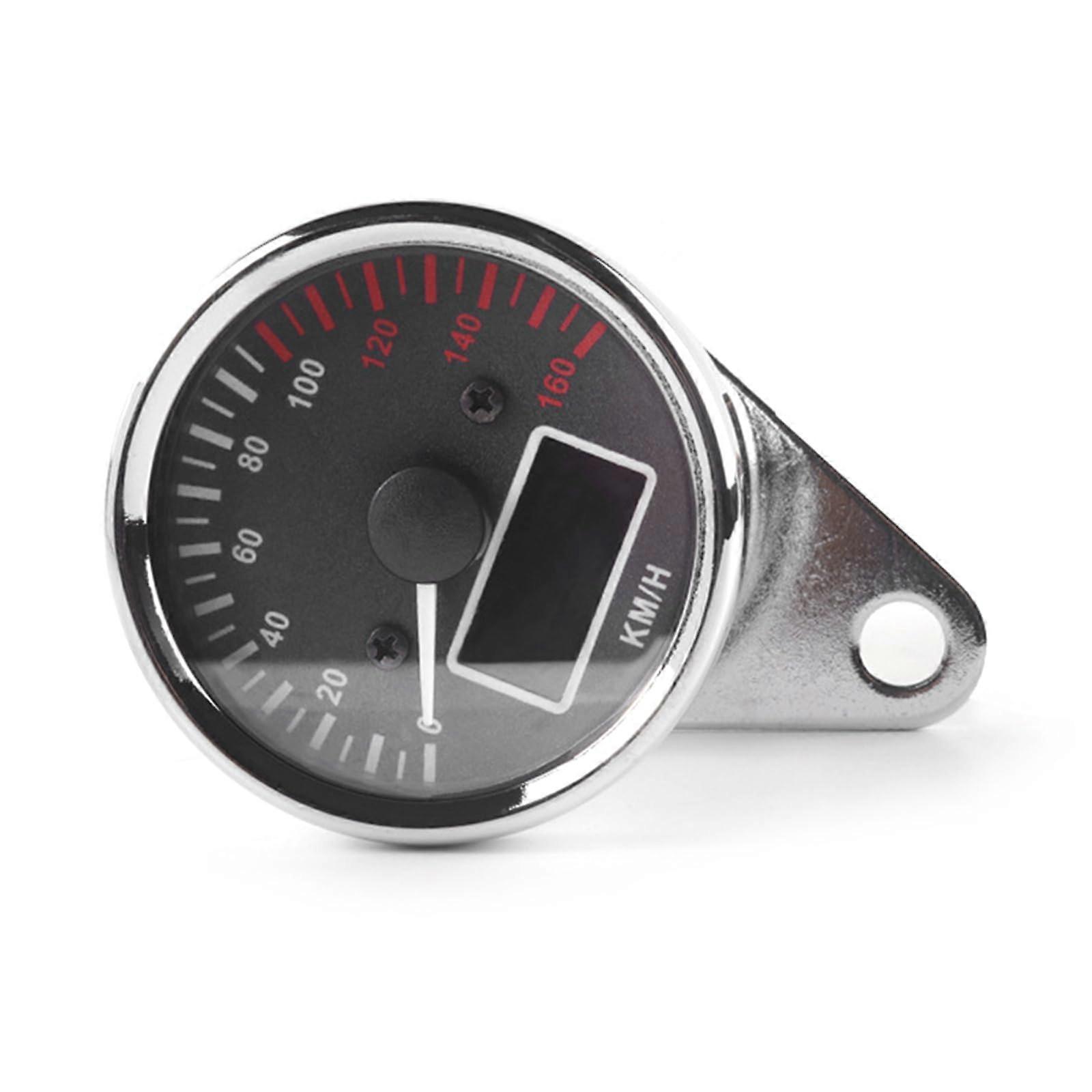 12V LCD Dashboard Instrument Cluster Panel Tachometer with Speedometer and Fuel Indicators Plating
