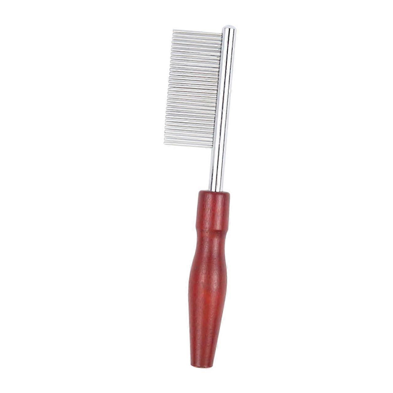 Compact dog comb with ergonomic design for gentle cat grooming, effortless cleaning and massage.