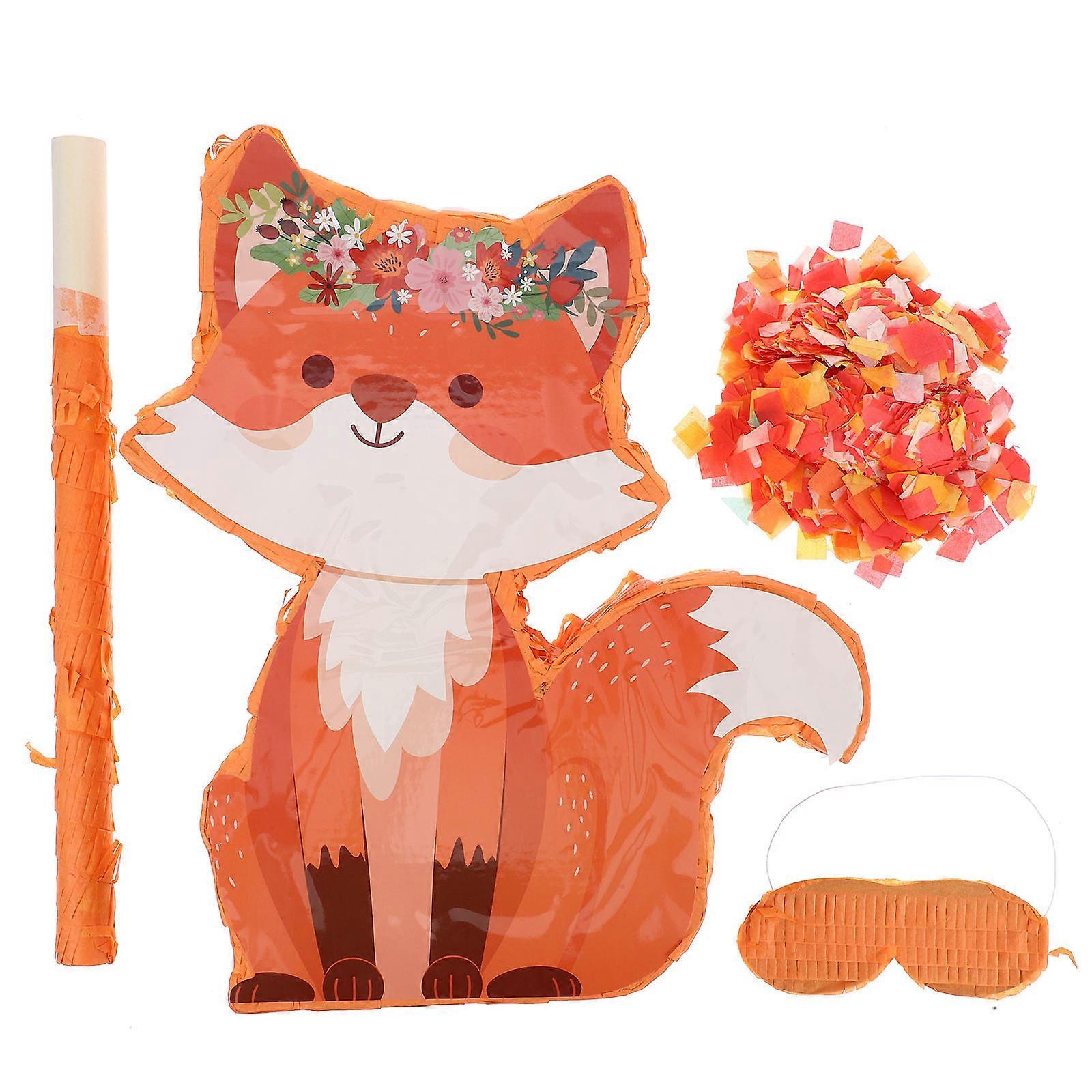 Fox Theme Party Decorations Paper Pinata For Group Activities Fun Festive Any Celebration 1 Set