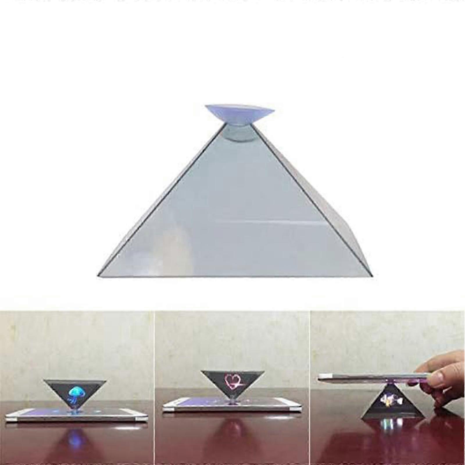3D Hologramm Pyramide Display Projektor Video Stand Universal für Smart Handy