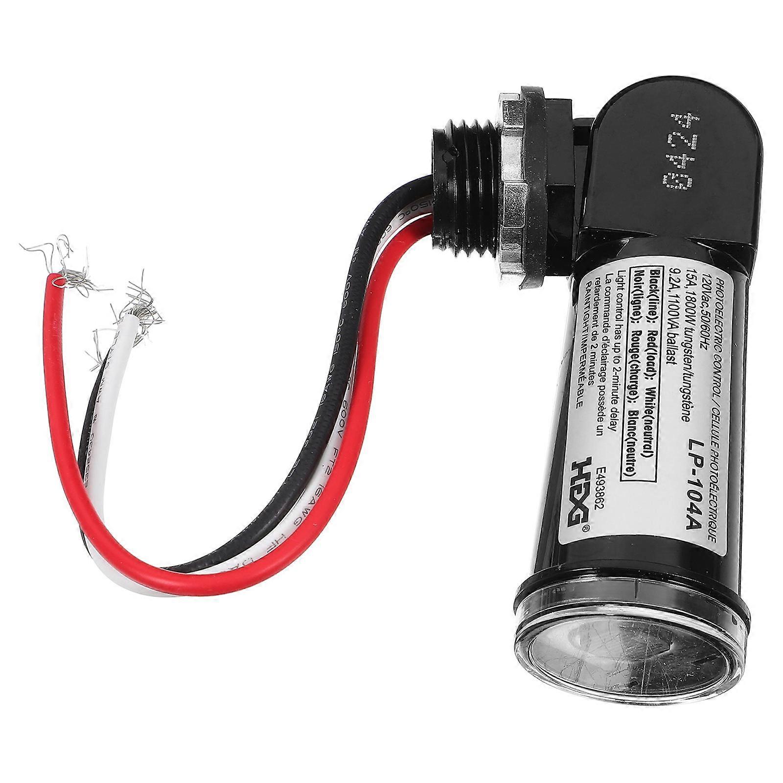 Light Sensor Ambient Light Detection For Wall Lighting High Sensitivity Plastic Material 1Pcs