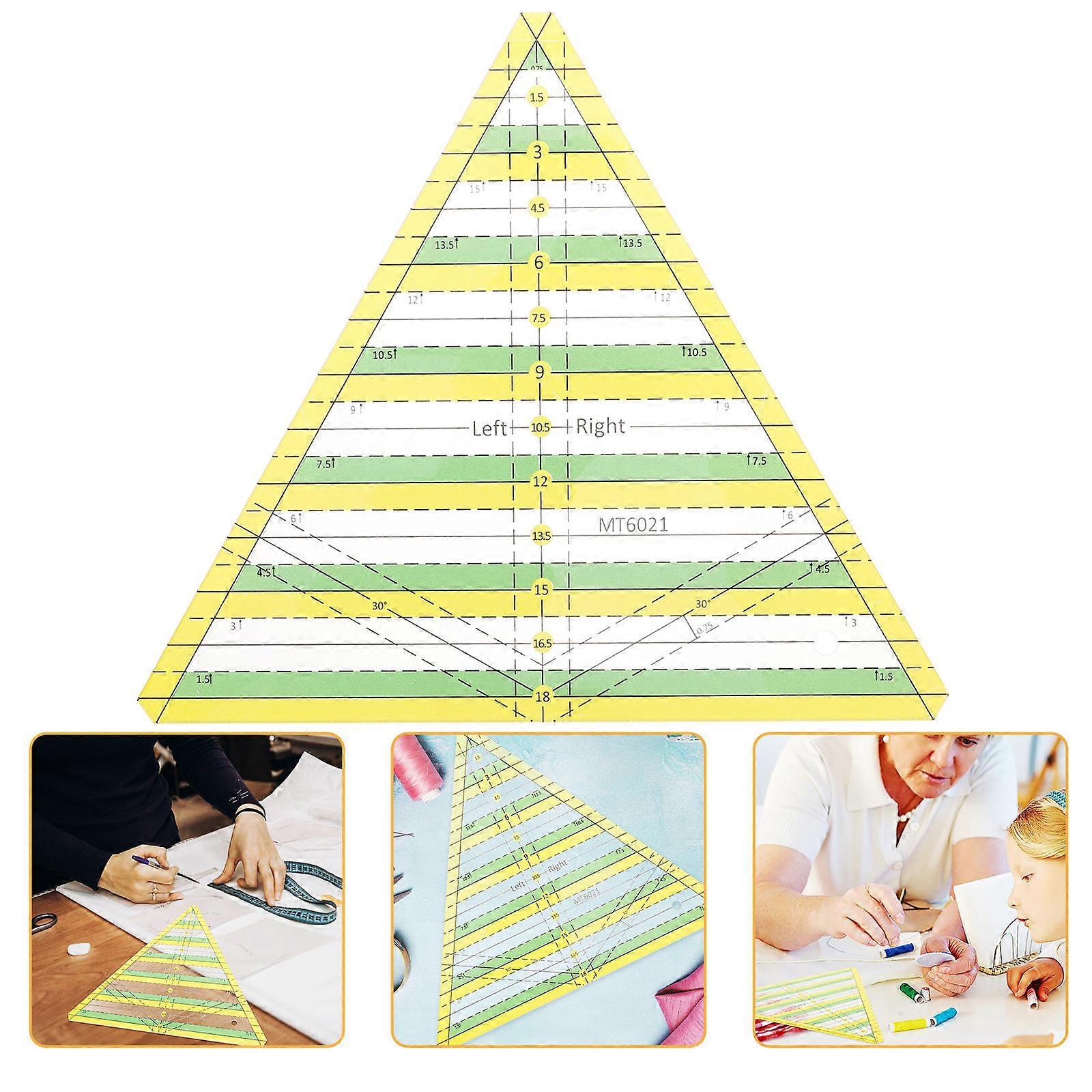 Aryclic Sewing Ruler Professional Stitching Ruler Quilting Ruler Diy Handmade Crafts Multi 22.50X19.50X0.20Cm