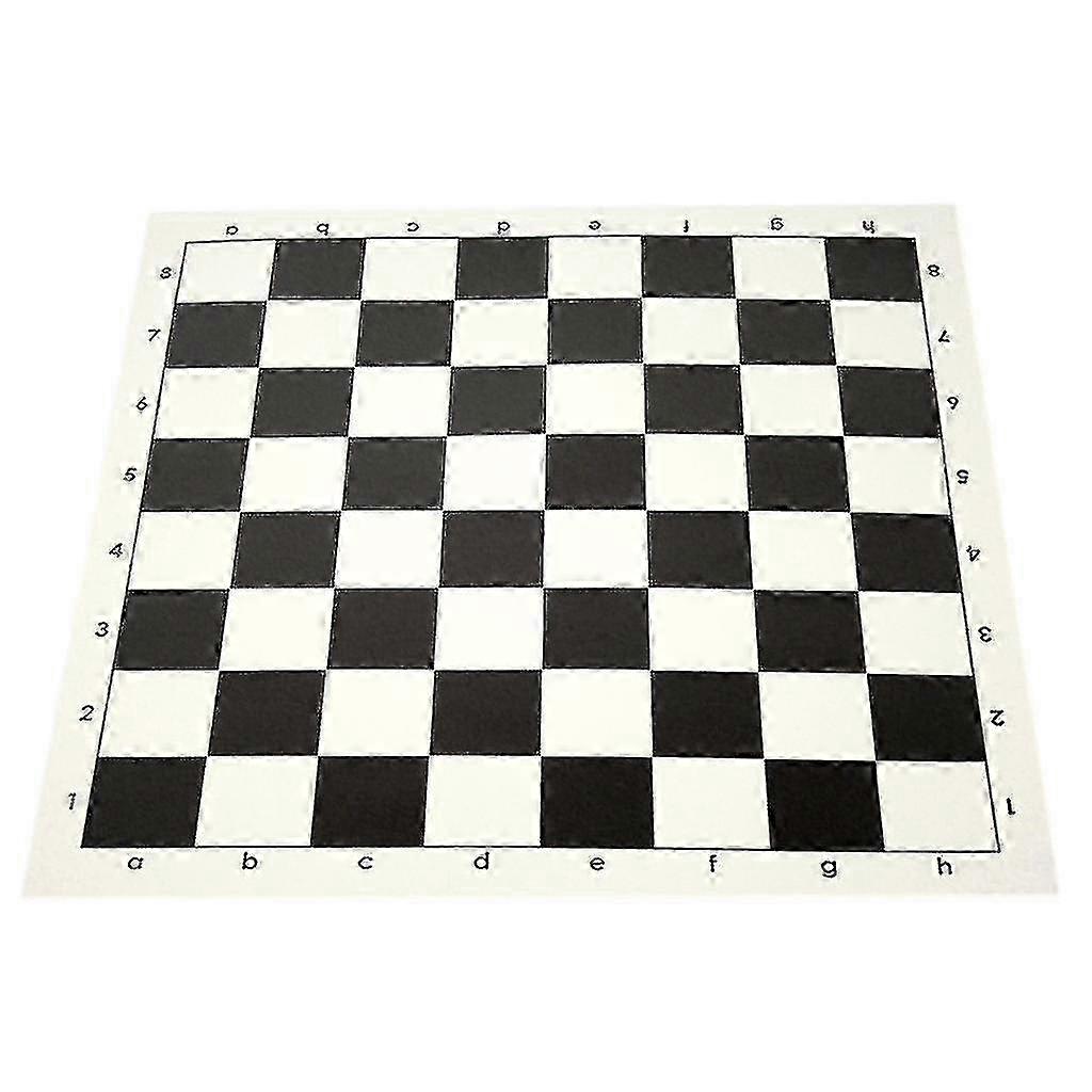 Tournament Roll Up Chess Board, Pu Leather Rollable Chess Mat