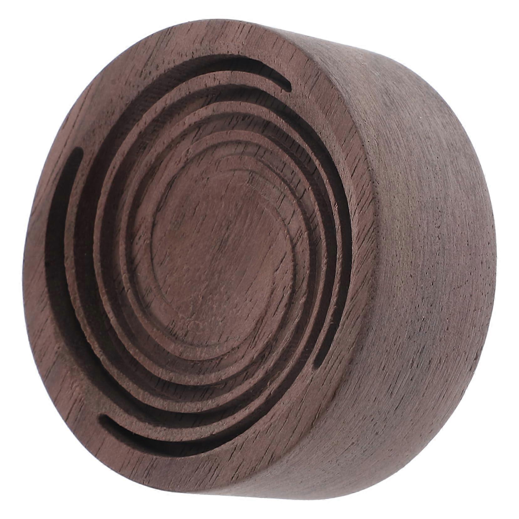 Wooden Essential Oil Diffuser Round Wood Block Design For Office And Home Use Durable Aromatherapy Natural Fragrance