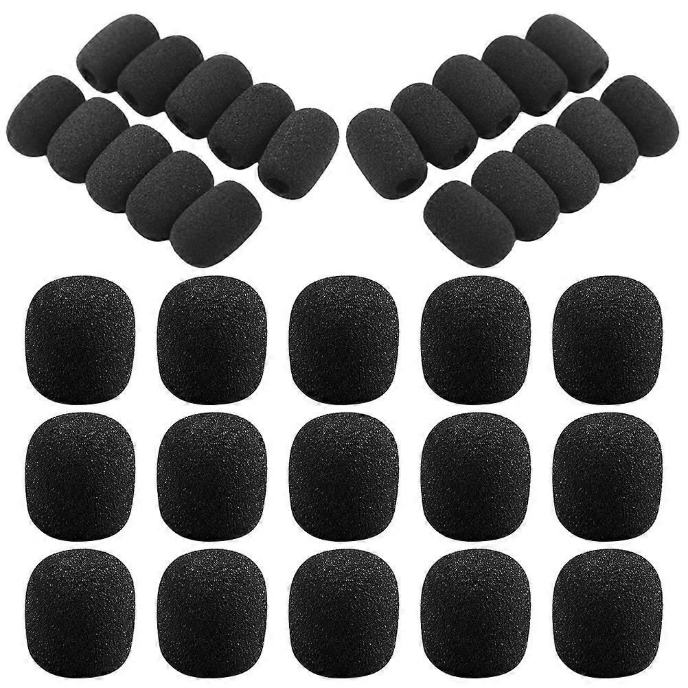 50pcs Microphone Sponge Windscreen for Amplifier Microphones – Noise Reduction, Lightweight, Easy to Use for Public Speaking and Performances