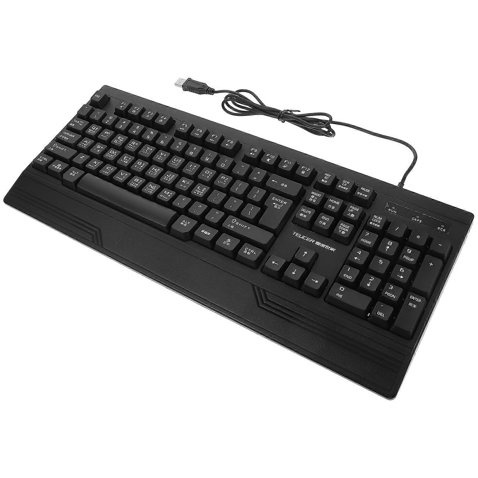 Wired Keyboards Zhuyin Character Computer Keyboard Office Usage 44.00X18.00X2.50Cm Multi-System Compatibility 1Pack