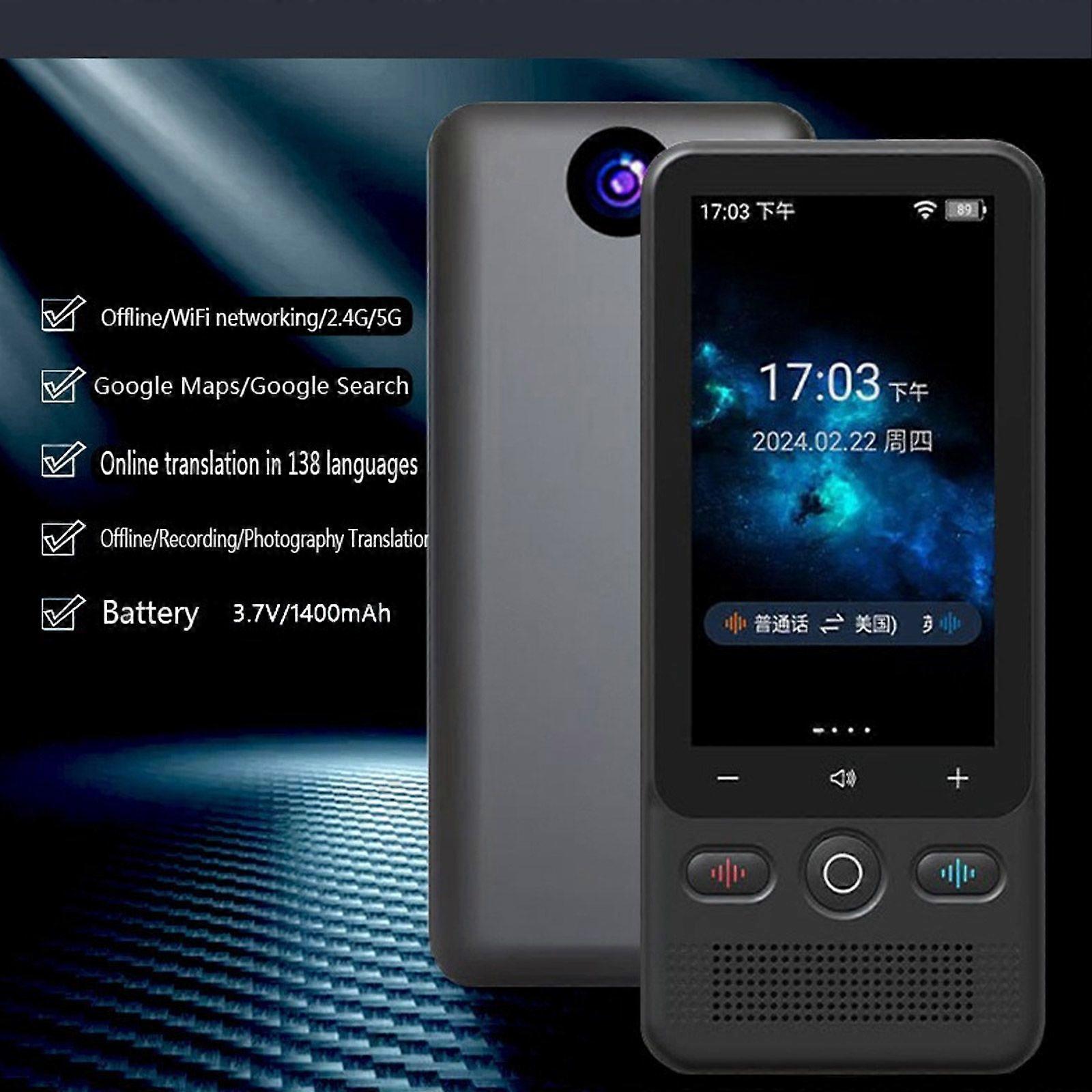 T18 Offline Voice Translator Device Intelligent 138 Language Wifi Real-Time