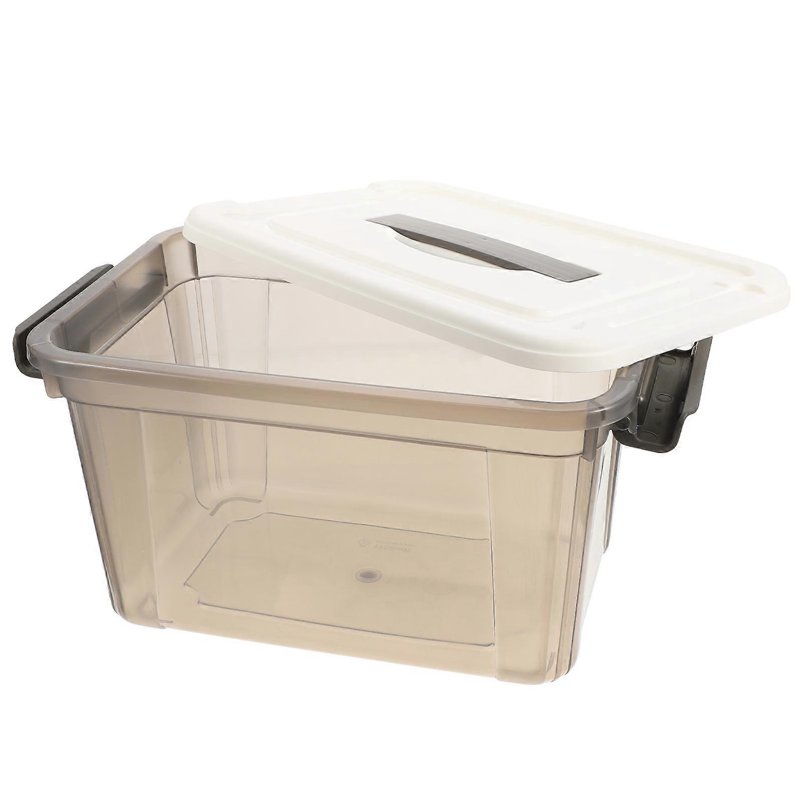 Storage Bins Stackable Plastic Storage Bin With Handle Home Organization Clothes Storage 26.00X18.00X14.50CM PP 1Set