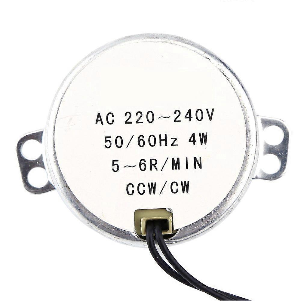TYC50 Synchronous Motor AC 220/240V 4W 50/60Hz Frequency CCW/CW Electric Synchronous Gear Motor (56 rpm)