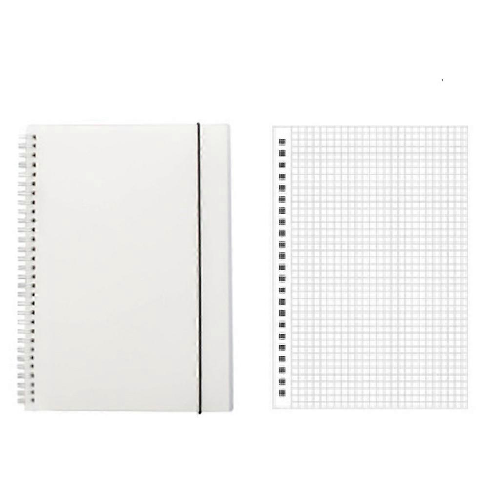 Looseleaf notebook with Frosted Transparent Cover for Writing Beige Color A5 Size