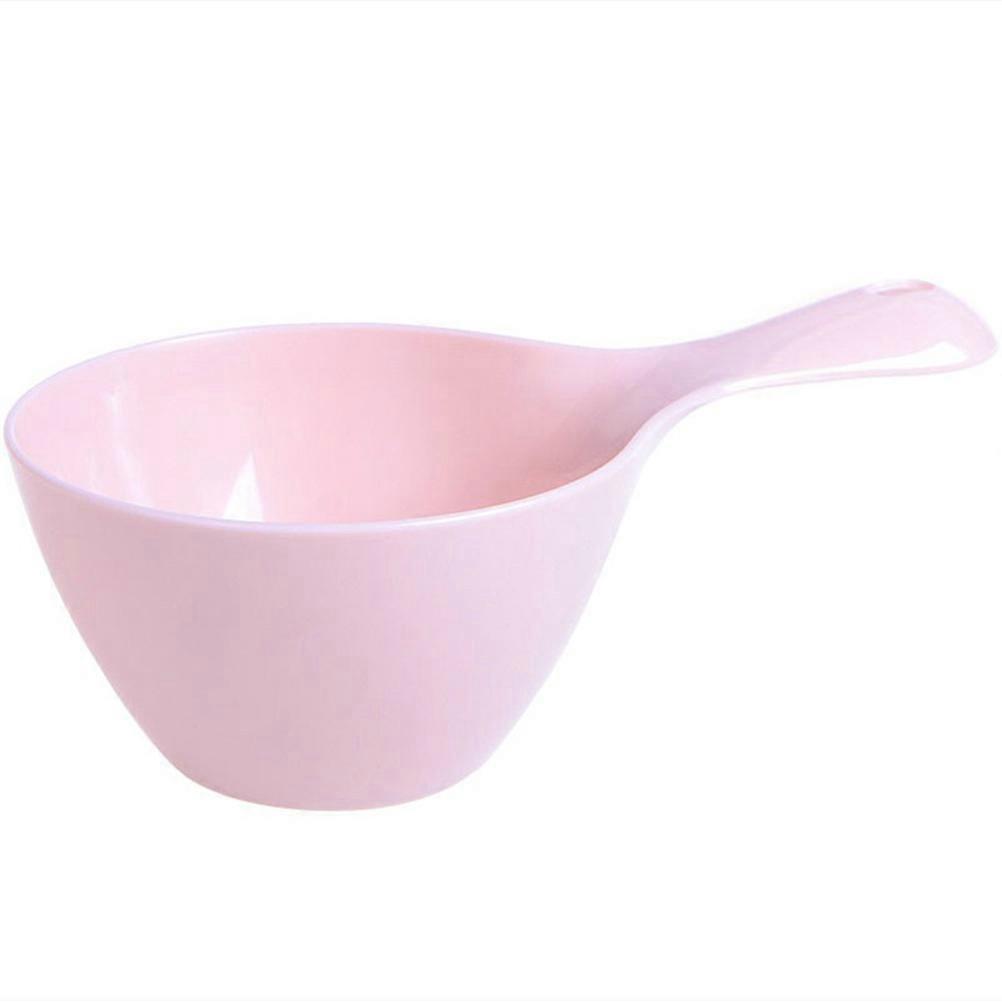 Plastic Water Ladle with Wide Handle for Home Use Made of PP Material Pink 1Pc