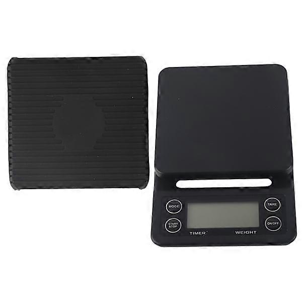 Coffee scale, 3kg capacity, tare function, countdown function, LED display, kitchen scale.