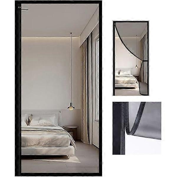 Magnetic window screen, retractable door screen, 80x200cm.