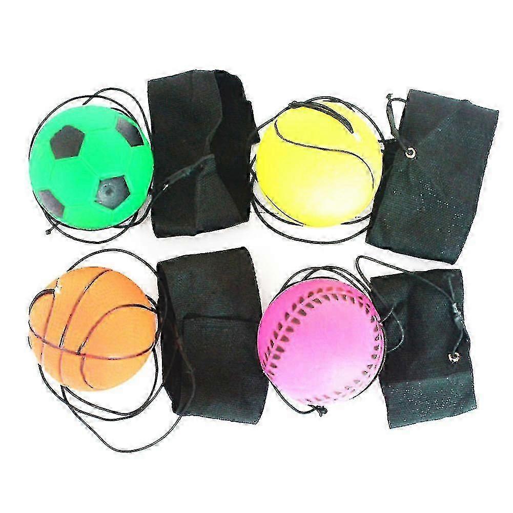 2025 Bouncy Wrist Band Rubber Ball Elastic String Rebound Finger Exercise Sport Toy