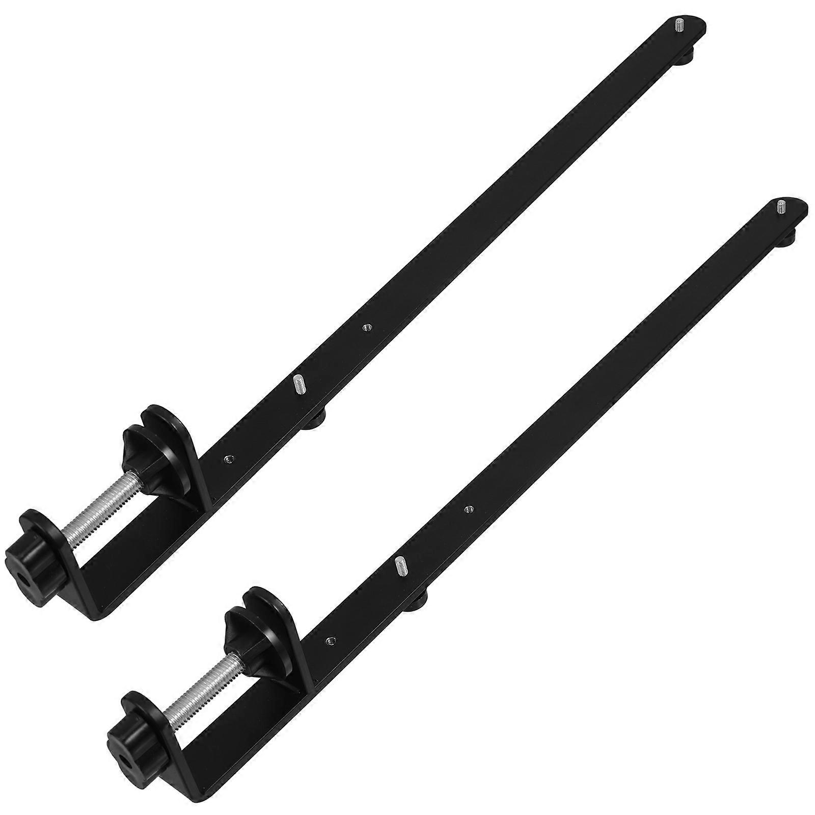 2pcs Adjustable Desktop Stand Bracket for Pegboard & Wall Mount – Sturdy Support for Jewelry & Accessories, Ergonomic Height Design, Black