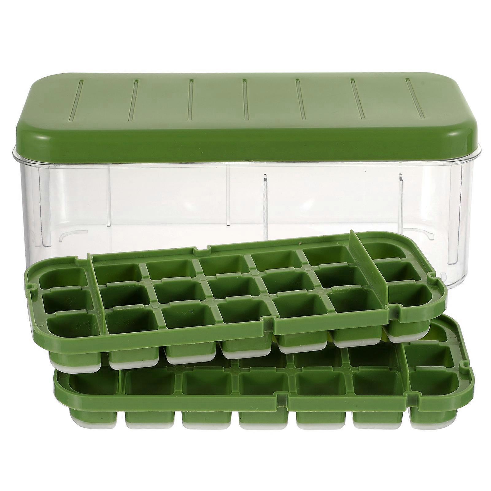 Ice Making Mold Of Food Grade Silicone For Parties Featuring Simple Design Green Color 1Pcs