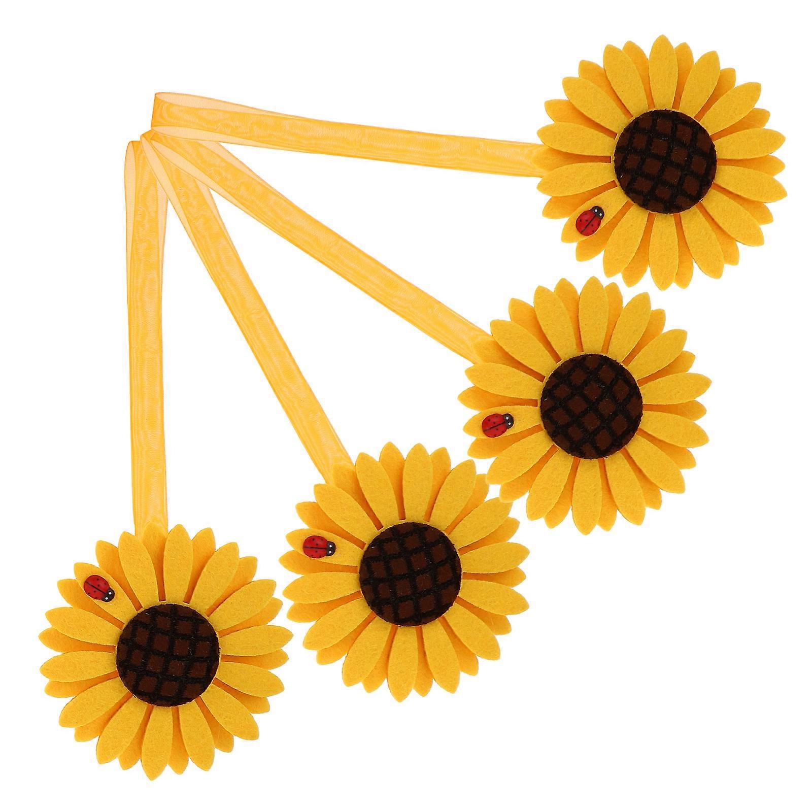 4pcs Magnetic Drape Holdbacks – Easy Installation, Elegant Floral Design for Living Room, Bedroom & Office Home Decor