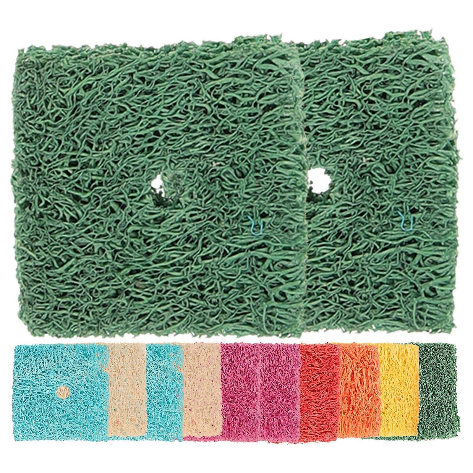 Loofah Chew Toys for Small Animals Pet Playthings Natural Material Assorted Color 50pcs