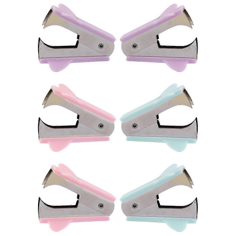 6pcs Mini Staple Remover Tools Portable Office Stapler Puller for Home, School and Office Use