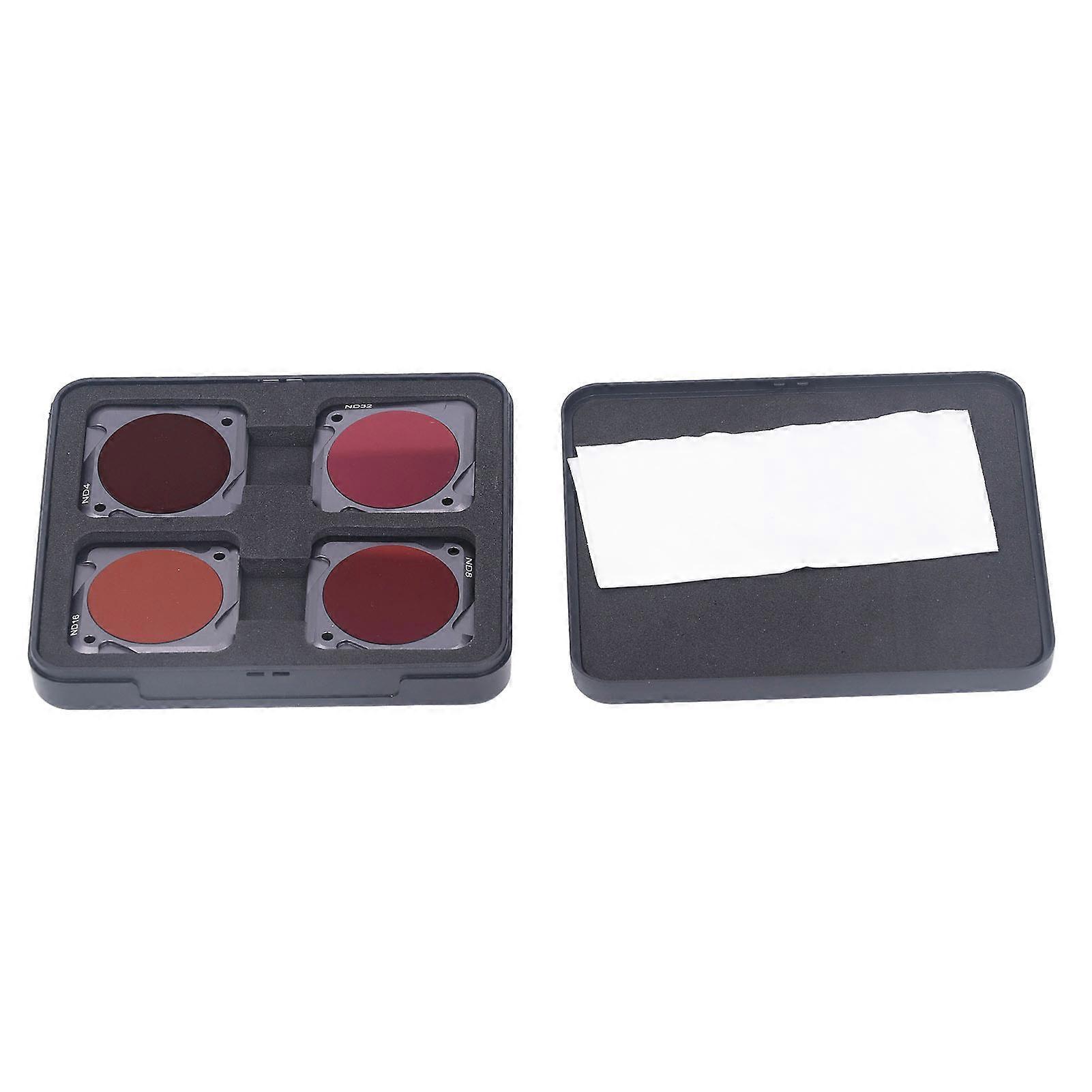 Sunnylife 4pcs ND Camera Lens Filter Optical Glass Multi Layer Coating Camera Magnetic Filter Set for ACTION 2