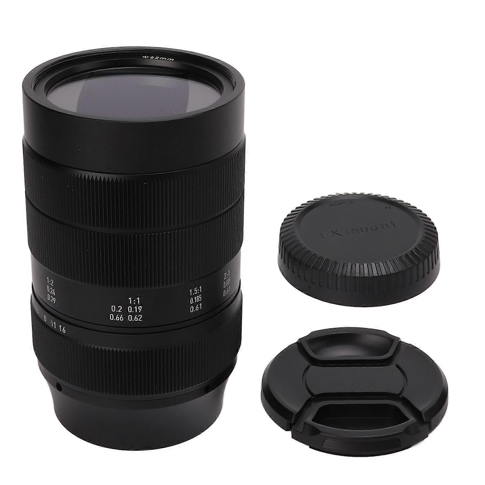 60mm F2.8 APS C Macro Lens 2x Magnification Manual Focus Half Frame Camera Lens for Fuji FX Mount