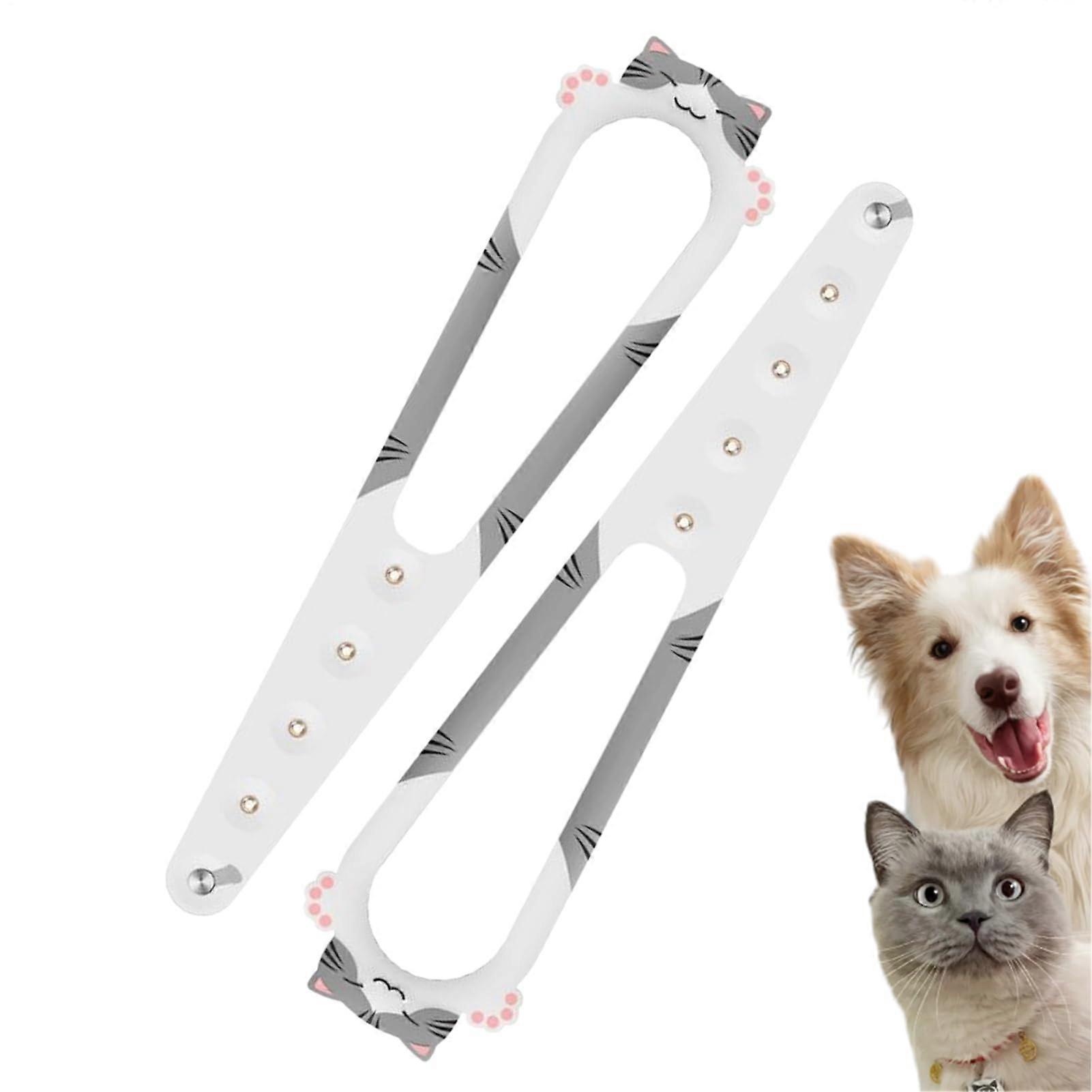 Cat Door Stopper, Adjustable Pet Gate Latch to Block Dogs, Pet Accessory for Easy Cat Entry
