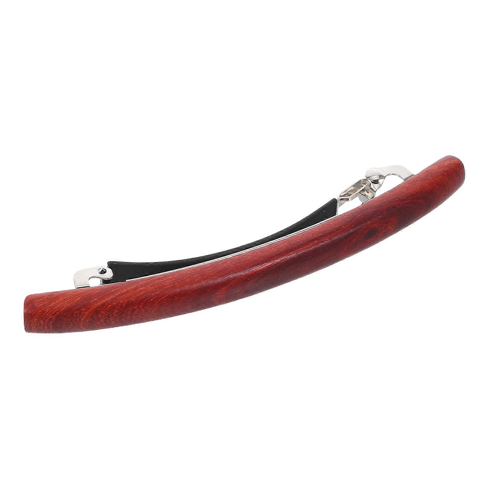 Elegant Minimalist Wooden Hair Clip for Women – Lightweight, Versatile Side Clip for Ponytails and Everyday Hairstyles – Traditional Chinese Style