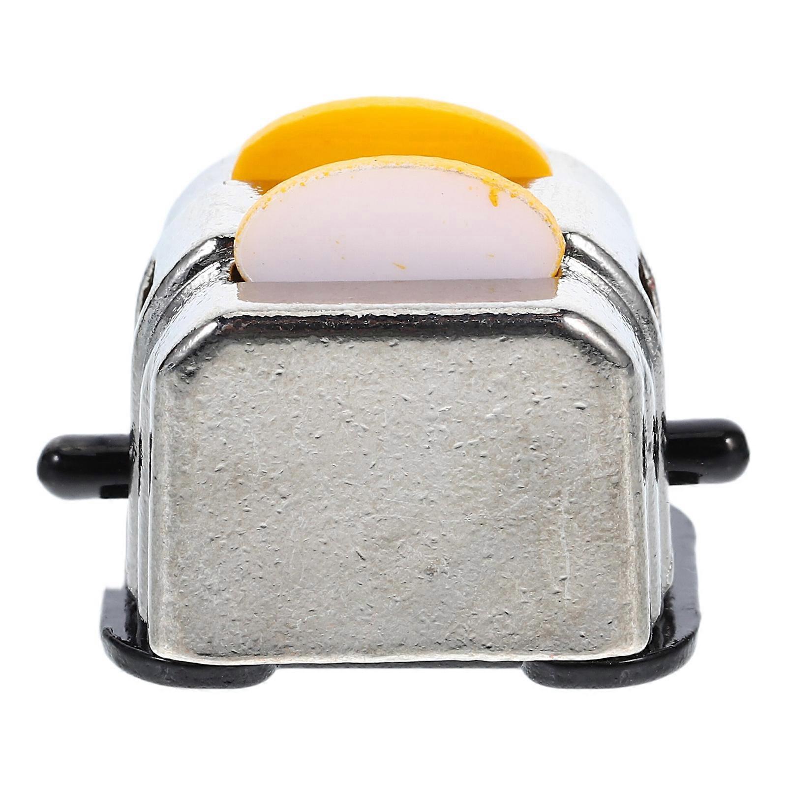 Miniature Bread Maker Silver Stable Lightweight Odorless for Decor Small Appliances
