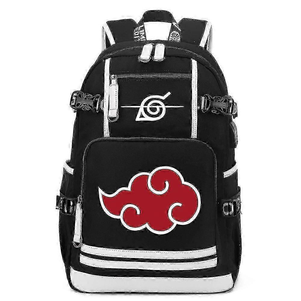 Naruto Uzumaki USB Charging Backpack - Σχολική τσάντα Anime 18 ιντσών για παιδιά