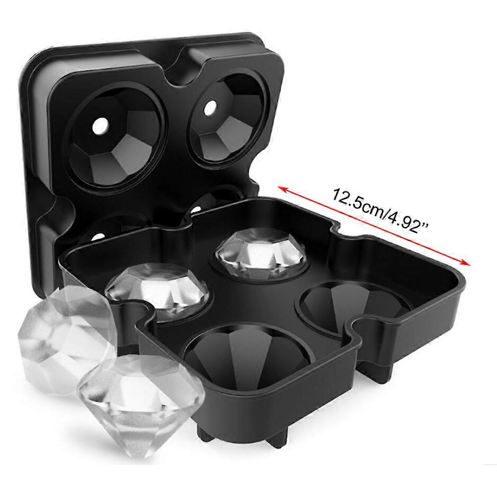 Silicone Ice Cube Mold for Baking and Candy Making Nonstick Easy to Clean 4 Cavities