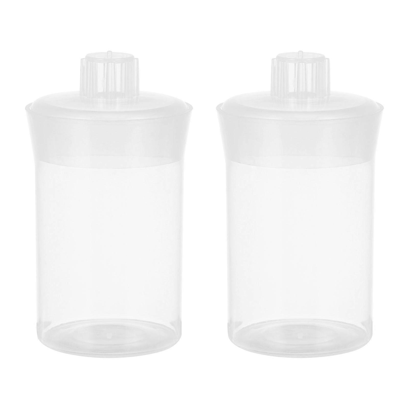 Transparent Plastic Weighing Bottles for Storage with Smooth Bottom and Leak Proof Cover 20ml