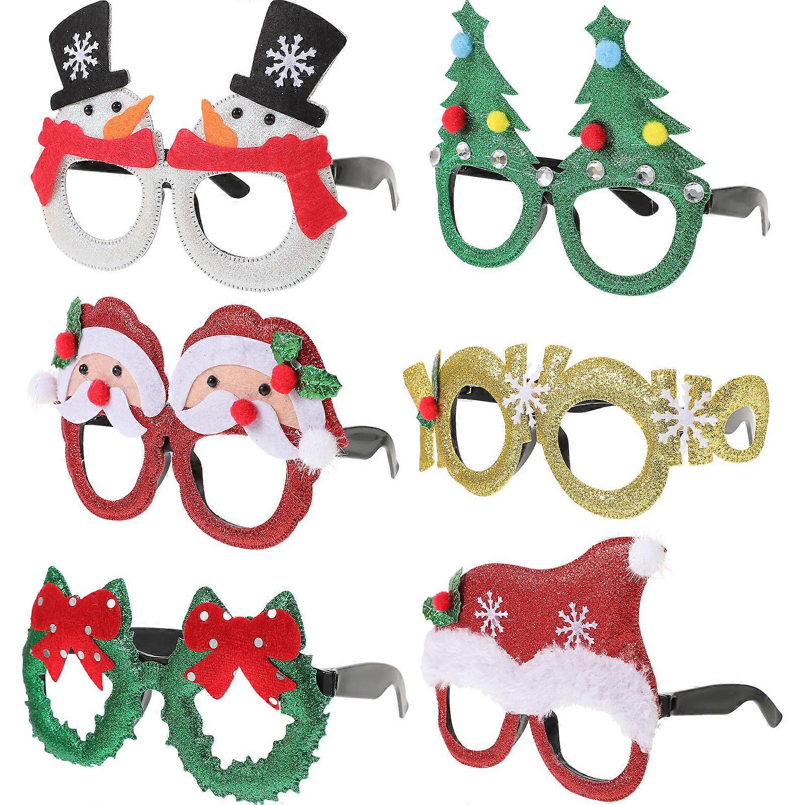 Here's a polished product description for your **6pcs Christmas Eyeglasses Frames**:
π **6pcs Christmas Themed Eyeglasses Frames β Festive