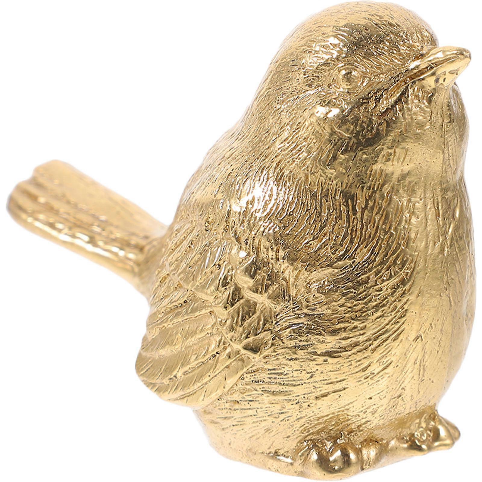 Golden Brass Furniture Knob Vintage Design For Home Decoration Featuring Bird Shape Style And Decorative Functionality 1Set