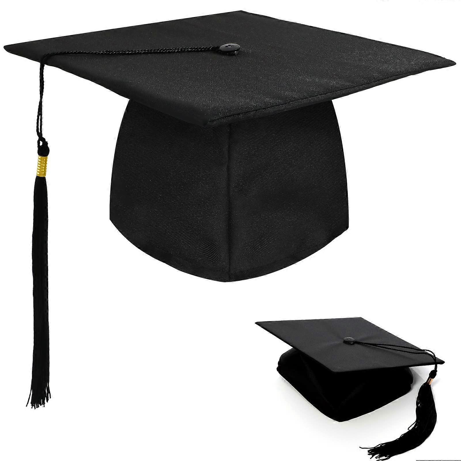 Graduation Hat For Graduation Parties, High School And University, Black Bachelor Style Cap