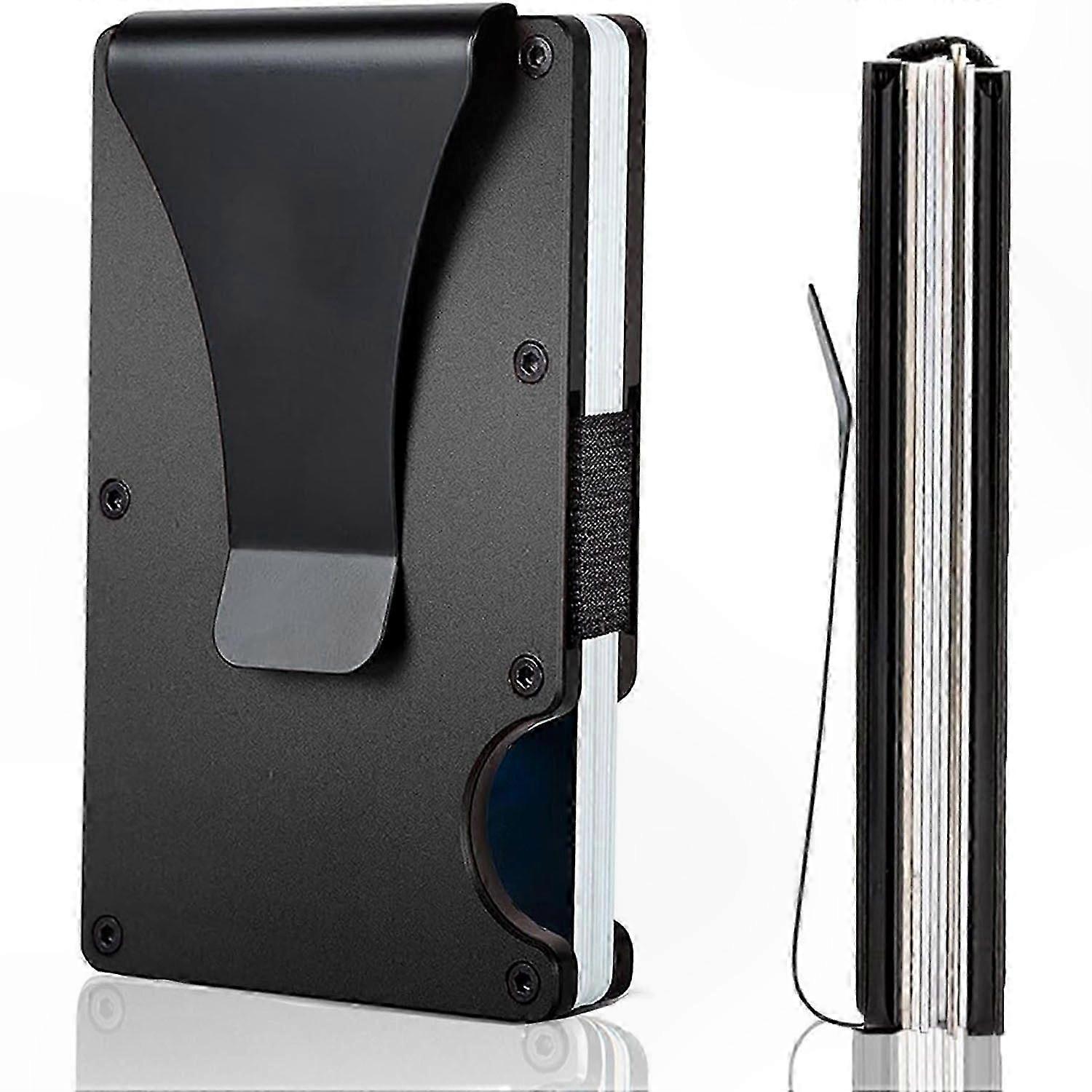 Porte-cartes en fibre de carbone avec pince à billets - Design élégant et durable pour un usage quotidien