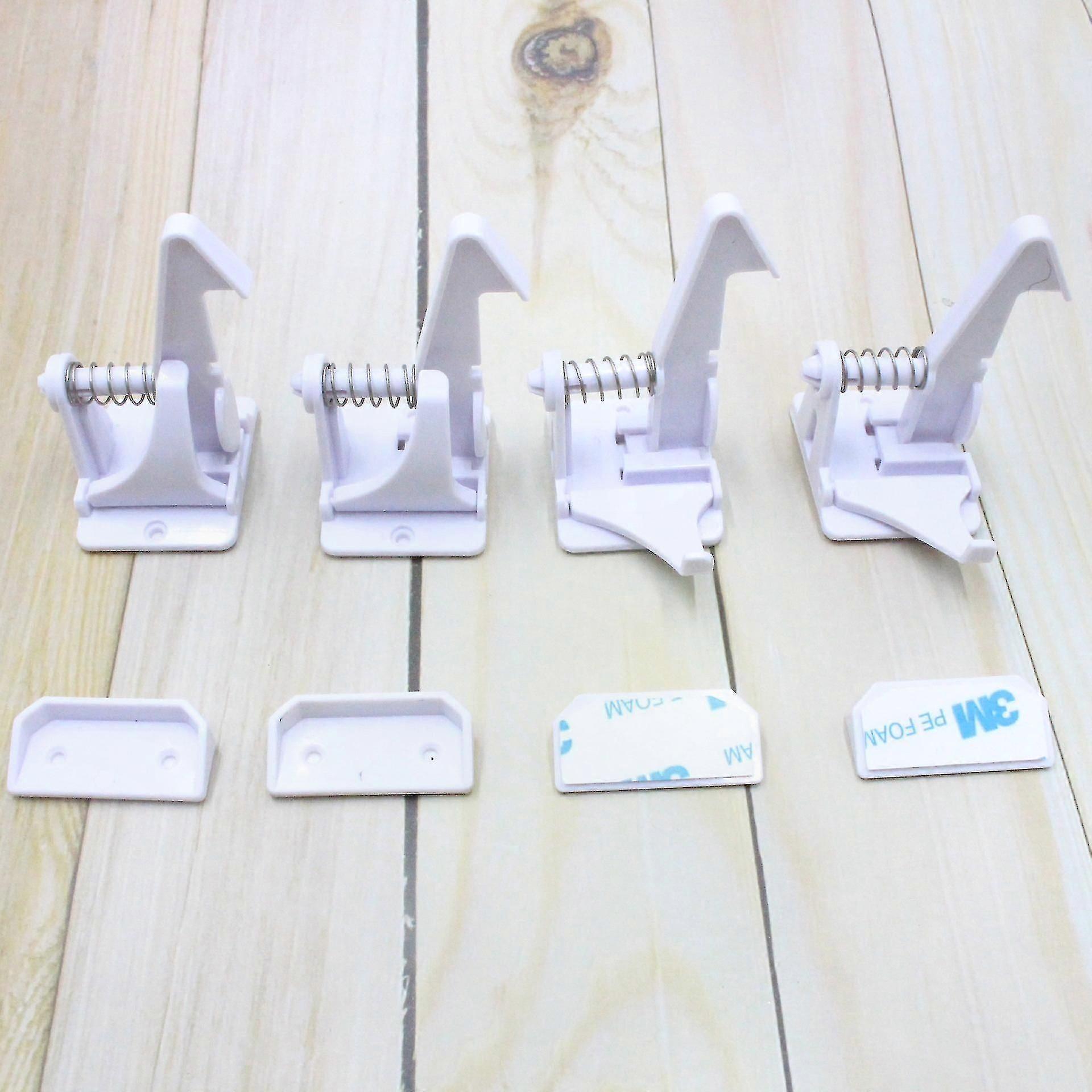 Child Safety Cabinet Locks - 8 Pack Drawer Latches for Home Safety - Easy Install No Tools Needed