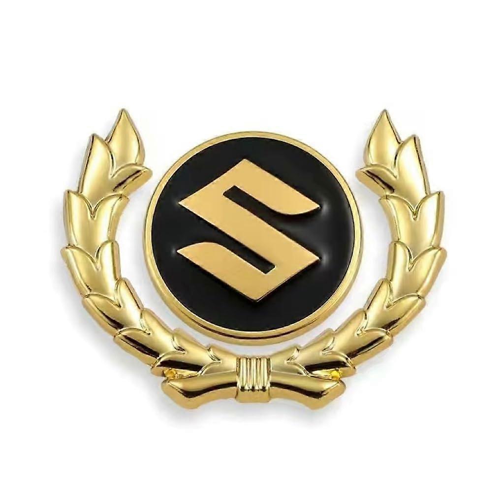 Suzuki Vitara Brezza Car Body Emblems, ABS Sticker Badge for Bonnet and Trunk Nameplate, Car Styling Accessories, Set of 2, Large Size.