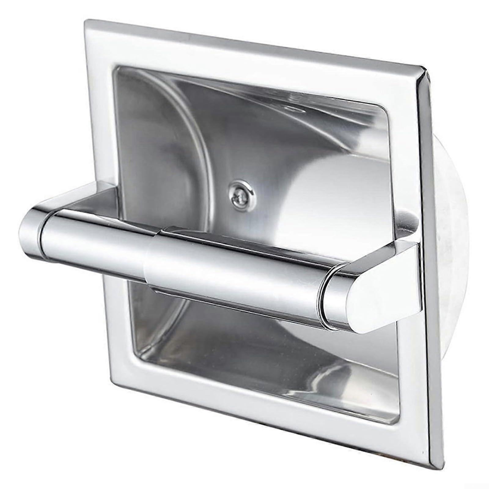 Stainless Steel Tissue Holder for Efficient Bathroom Access, Wall-Mounted Design, Modern Style, Easy to Clean
