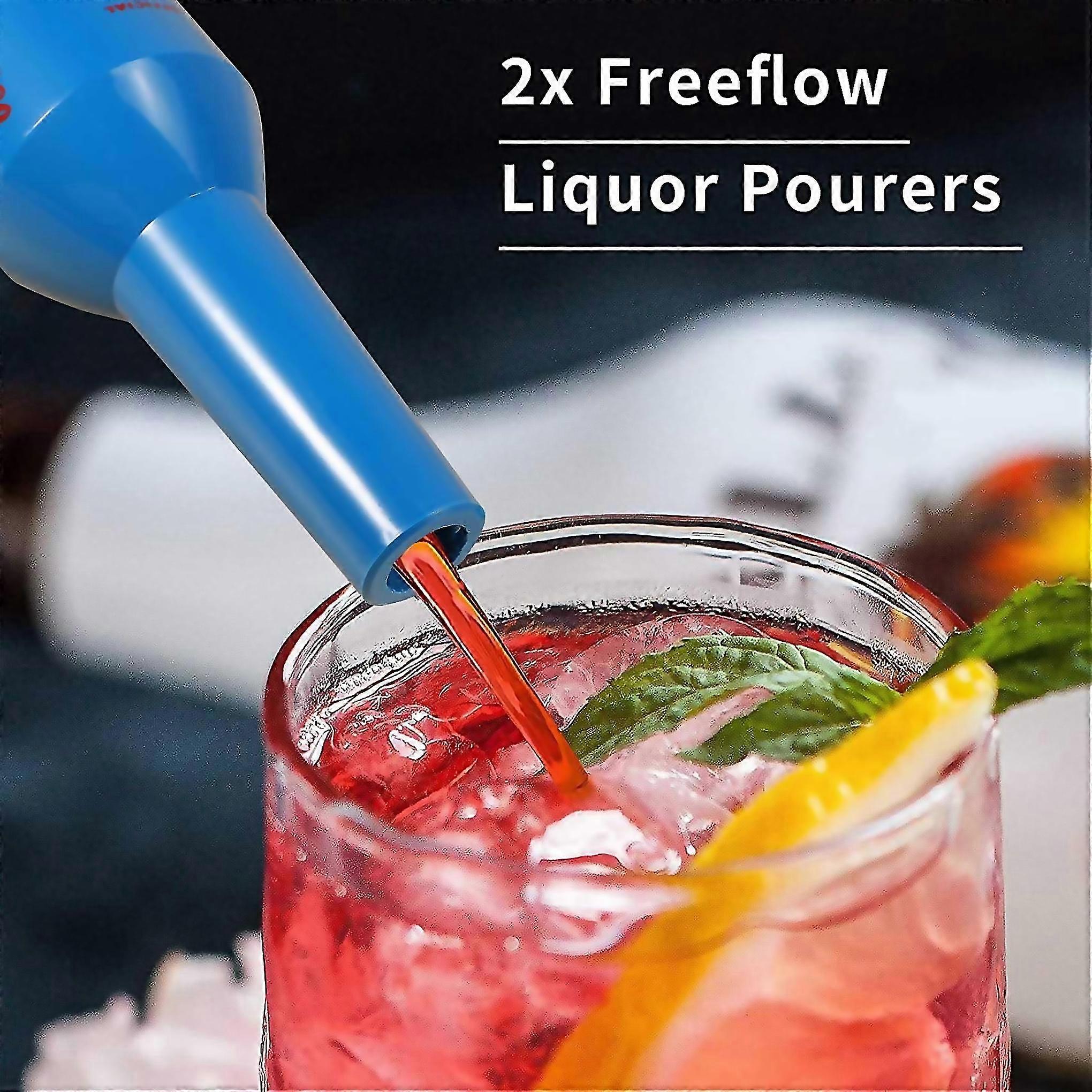 For Flair Bartender Bartending Practice Bar Pub Bottle Wine Cocktail Shaker Blue