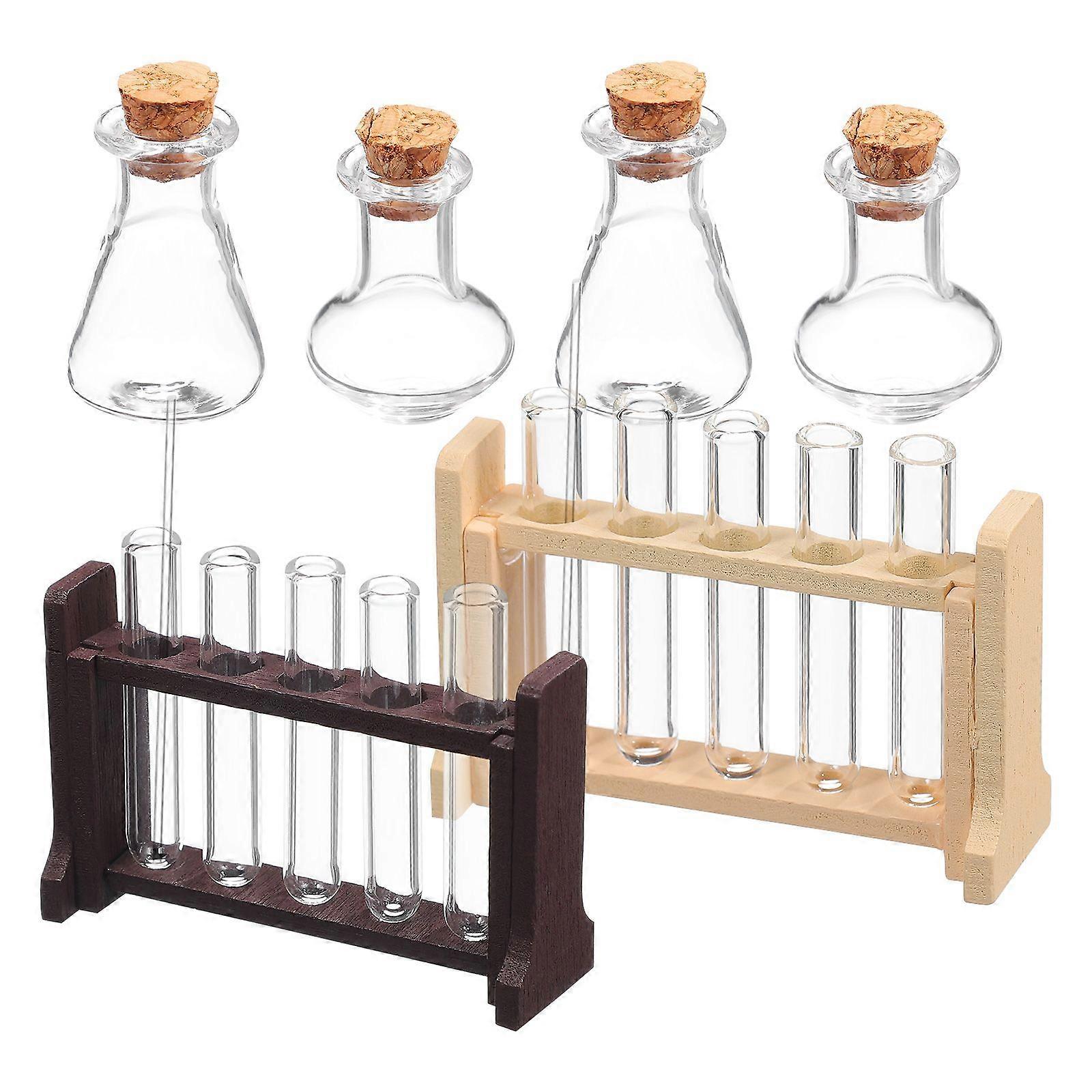 2 Sets Dolls House Miniature Test Tubes Mini House Education Experiment Toy Accessories