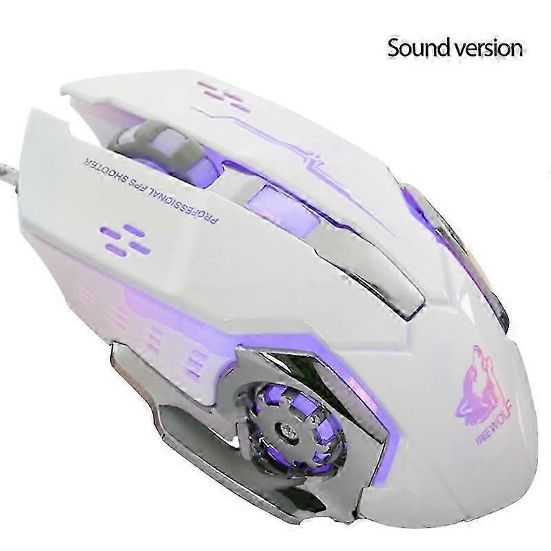 Gaming Mouse Wired Mute Mouse Gamer Mice Button Luminous USB Computer