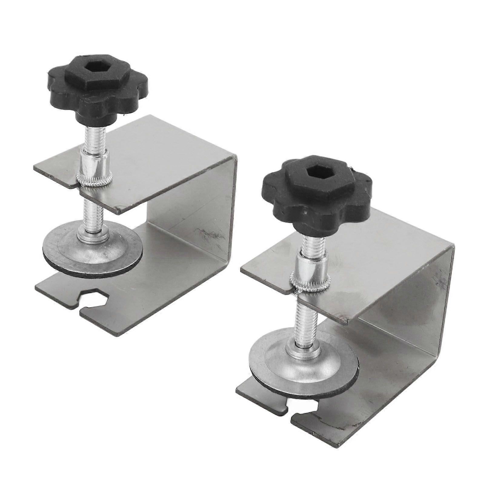 2 Pieces Drawer Front Installation Fixing Clamp, Professional Easy Fit Drawer Front Mounting Clips for Woodworking