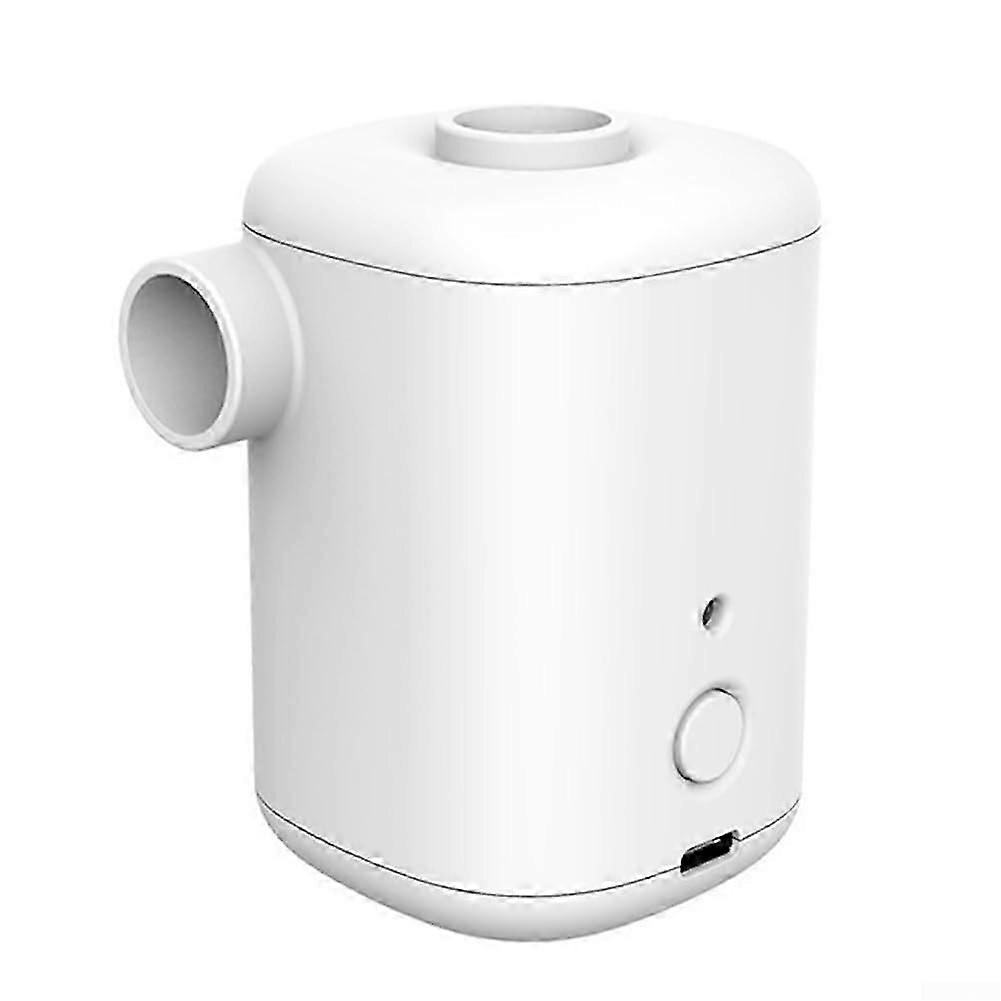 Outdoor Electric Air Pump Small Size,  Efficiency for Camping Needs White