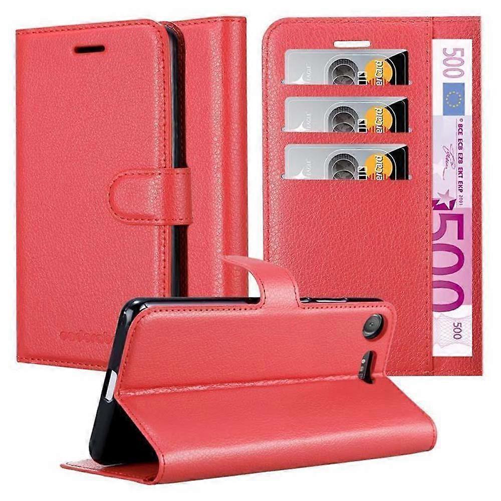 Sony Xperia XZ1 COMPACT Case - Protective Case with Card Slots and Stand Function