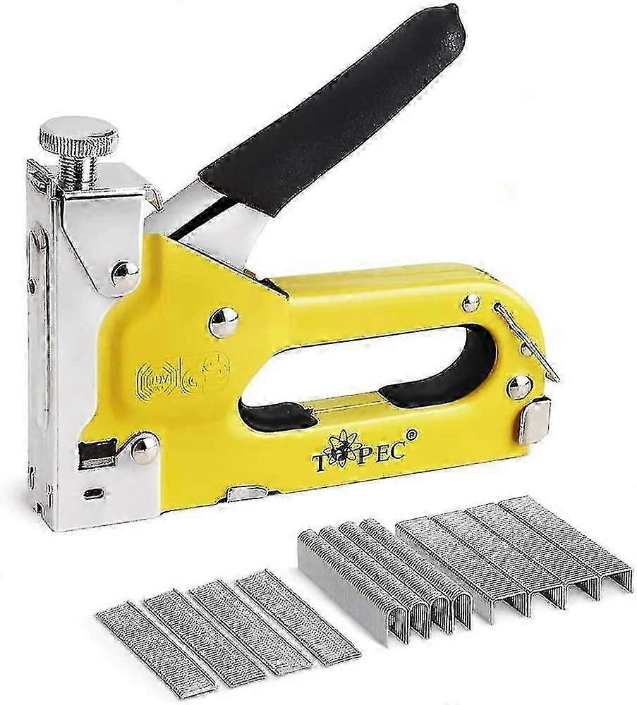 Heavy Duty 3-in-1 Manual Stapler for Upholstery and Crafting with 600 Staples Included
