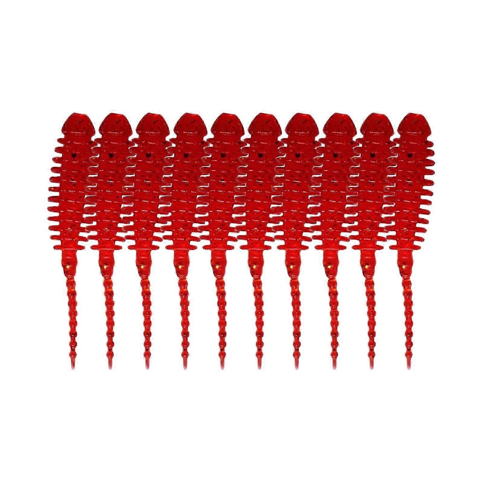 10pcs Winzige Wurmköder Angelköder 35mm Silikon Angelköder Mini Nadel Schwanz Soft Baits Simulation Köder Köder