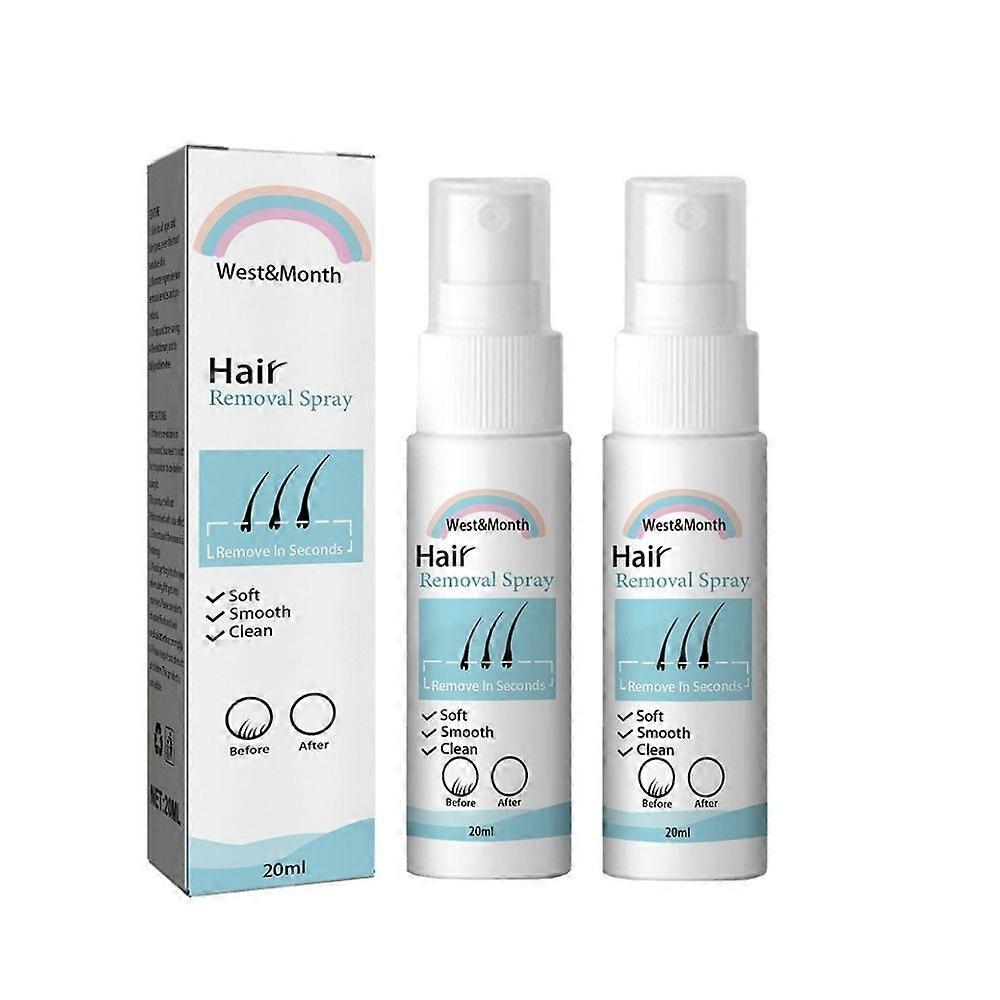 2pcs ספריי להסרת שיער לצמיתות ללא כאבים בית השחי רגל זרוע מסיר שיער מעכב צמיחת שיער מזין תיקון טיפוח הגוף גברים נשים