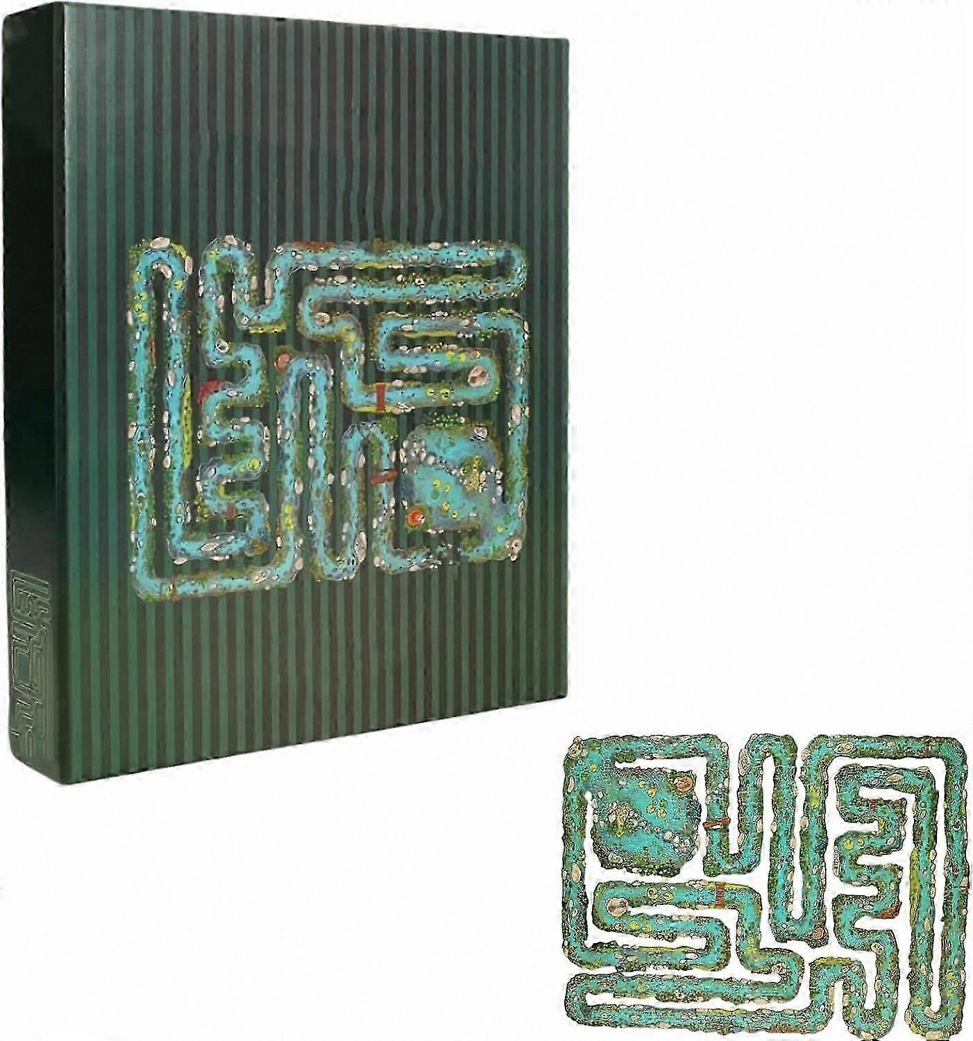 River-Themed Jigsaw Puzzle with Advanced Spatial Challenges and Edge-Piece Design, 438 Pieces