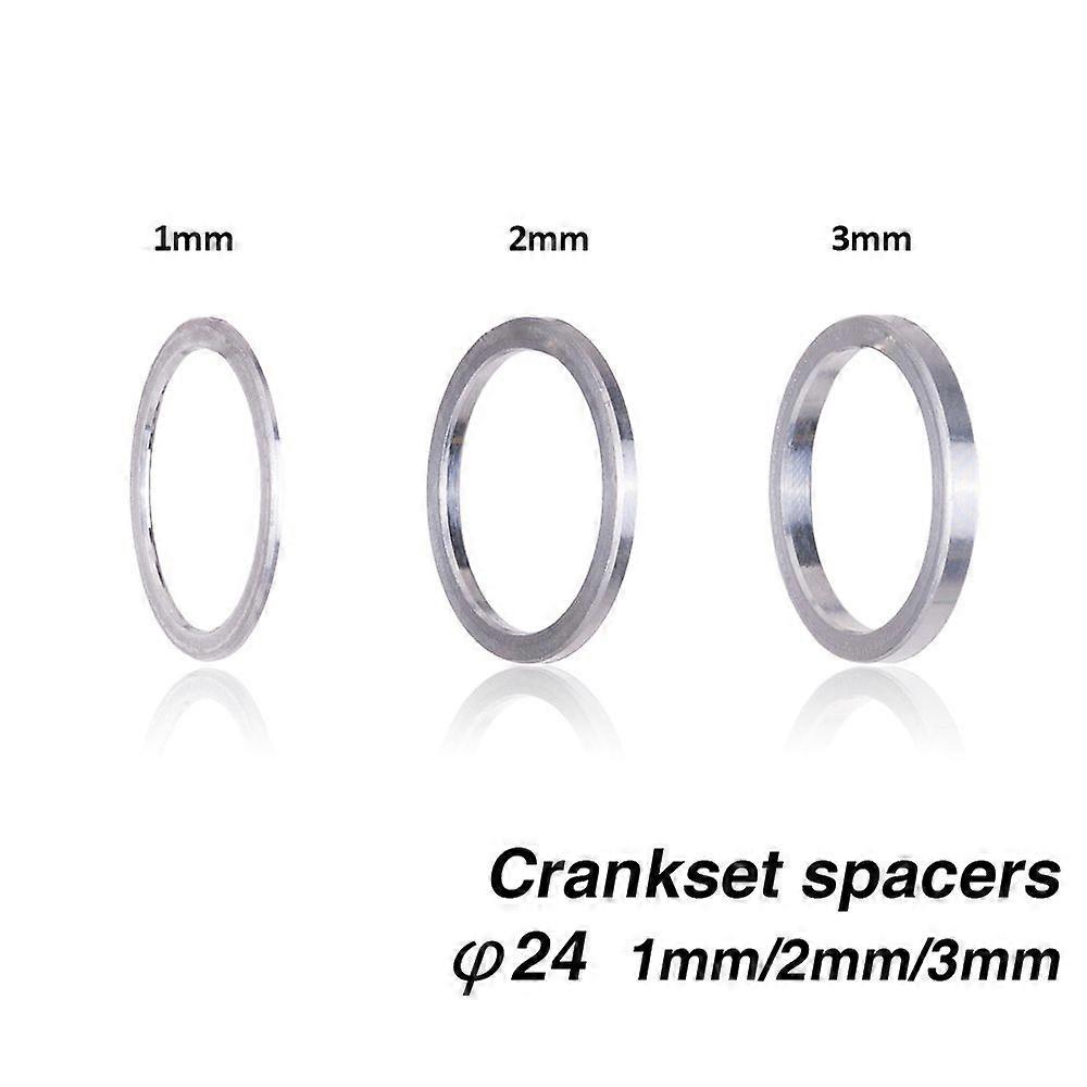 Bottom Bracket Axle Washer Spacer Adapter 24mm x 1/2/3mm MTB Mountain Bicycle Bike BB Crankset Spacer