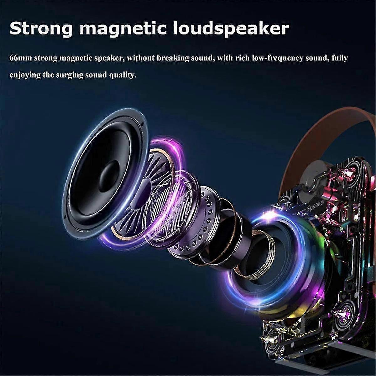 New Mecha Bluetooth Speaker Wireless RGB Stereo Music Player